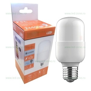 Bec LED E27 45W Dispersor Mat Plastic T130 - Img 2