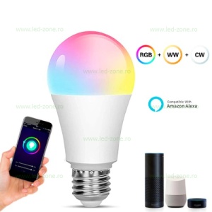 Bec LED E27 9W Glob RGBWW Smart Tuya - Img 2