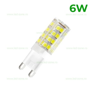 Bec LED G9 6W Corn Ceramica - Img 2