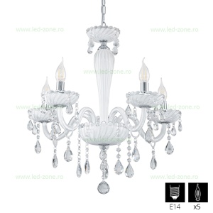 Candelabru 5 Socluri E14 Carpento LZ39113 - Img 1