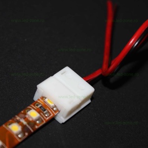 Conector Alimentare 2 Fire Banda LED 5050 12V Silicon