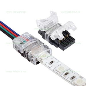 Conector Alimentare 4 Pini IP44 Banda LED SMD 5050 RGB - Img 2