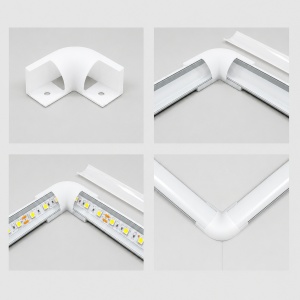 Conector Colt Plastic Profil Convex Aplicat 16x16MM