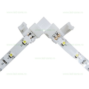 Conector Imbinare 2 Contacte Unghi 90 Banda LED 12V 8mm - Img 4