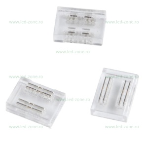Conector Imbinare 4 Contacte Banda LED RGB COB 10mm Interior - Img 2