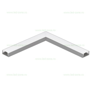 Conector Profil Aluminiu Aplicat Colt Dispersor Mat 12MM - Img 2