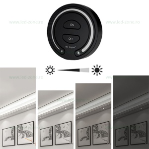 Controller Banda LED Monocrom 12A 144W cu Telecomanda de Perete  - Img 4