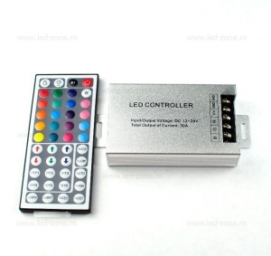 Controller Banda LED RGB 30A 360W 44 Taste IR