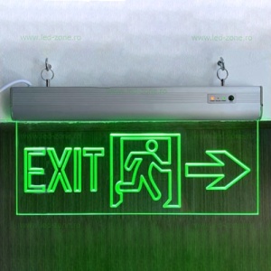 Indicator LED Exit Dreapta Acril - Img 4