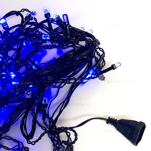Instalatie LED Perdea Turturi 5x1m Diverse Culori Fir Negru Flash - Img 2