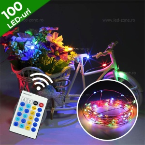 Instalatie Pom 100 Miniled-uri 1 Fir Cupru 10m Telecomanda - Img 1