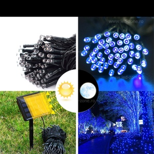 Instalatie Pom Craciun 100 LED-uri Solara - Img 4