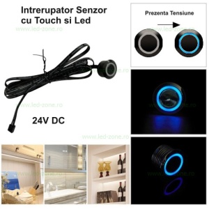 Intrerupator LED cu Senzor Tactil si Variator 24V - Img 1
