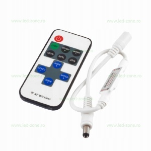 Kit Banda LED COB 12V Dimabila 5m cu Telecomanda RF