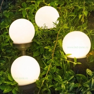 Lampa LED Gradina Solara Glob Mat D200mm