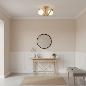 Lustra 2 Socluri E27 Aurie LZ336