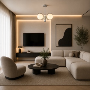 Lustra 3 Socluri E27 Crom LZ1003-3