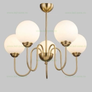 Lustra 5 Socluri E27 Aurie LZ2411