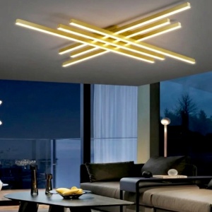 Lustra LED 112W Aurie 3 Functii cu Telecomanda LZ116-6