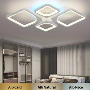 Lustra LED 116W 3 Functii Dimabila cu Telecomanda LZ6604-2+2 RGB - Img 1