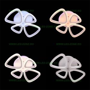 Lustra LED 116W 3 Functii DimabilaTelecomanda sau Telefon LZ6803-22 - Img 3