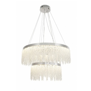 Lustra LED 120W Argintie LZ626-800+500