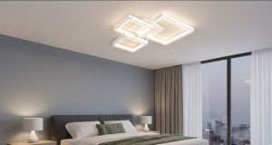 Lustra LED 122W 3 Functii Alba Dimabila cu Telecomanda LZ5702 - Img 3