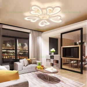 Lustra LED 130W 3 Functii Dimabila cu Telecomanda LZG3314-5 - Img 4