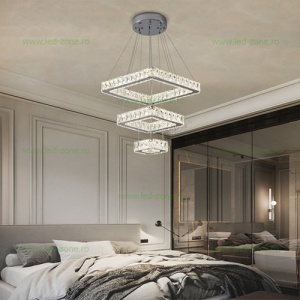 Lustra LED 140W 3 Functii Dimabila cu Telecomanda LZ8050-400 - Img 1
