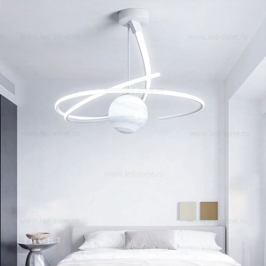 Lustra LED 150W Alba 3 Functii cu Telecomanda LZ4040