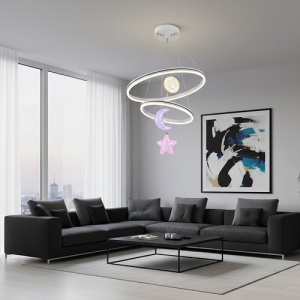 Lustra LED 160W RGB 3 Functii cu Telecomanda LZ4007 - Img 3