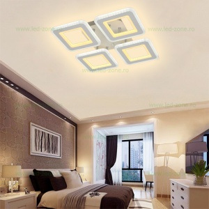 Lustra LED 168W 3 Functii Dimabila cu Telecomanda LZ6604D-4S - Img 3