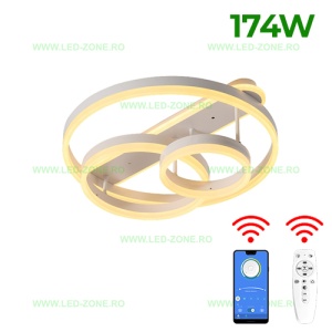 Lustra LED 174W 3 Functii Dimabila cu Telecomanda sau Telefon LZ1703
