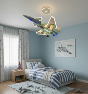 Lustra LED 240W Avion 3 Functii cu Telecomanda - Verde Militar LZ188 - Img 2