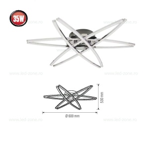 Lustra LED 35W 6 Segmente AVALON - Img 2