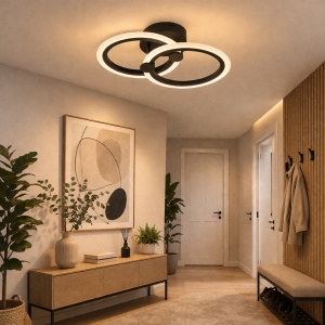 Lustra LED 36W Neagra 3 Functii LZ9502-2