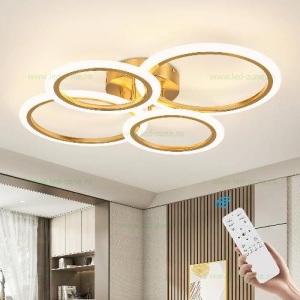 Lustra LED 76W 3 Functii Dimabila cu Telecomanda LZR9021/2+2 - Img 6