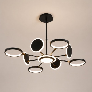 Lustra LED 90W Neagra LZ123-8