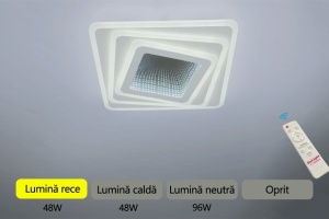 Lustra LED 96W 3D 3 Functii cu Telecomanda LZ75L352 - Img 4