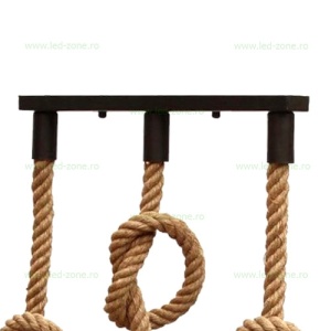 Lustra Rustic 3 Socluri E27 Liniara LZ4243 - Img 3