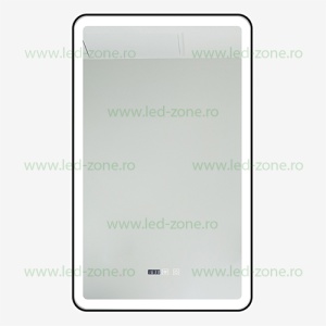 Oglinda Baie LED 60x100cm Touch Ceas Dezaburire LZJ138