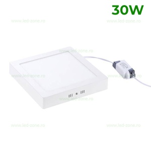 Panou LED 30W Patrat Aplicat Alb - Img 2