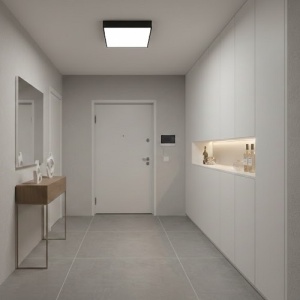 Plafoniera LED 48W Patrata Neagra Frameless CCT - Img 4