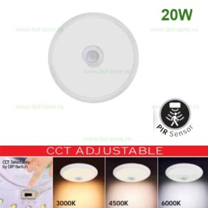 Plafoniera LED Senzor Reglabil 20W Rotunda CCT CRAMER - Img 3