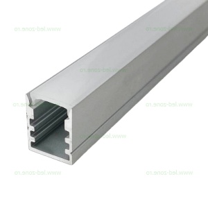Profil Aluminiu Aplicat Dispersor Mat 1M 6MM - Img 2