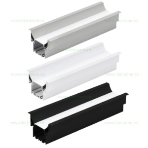 Profil Aluminiu Incastrat Dispersor Mat 2M 34MM LZ9900