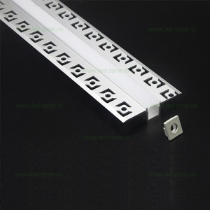 Profil Aluminiu Incastrat Sub Tencuiala 2M 9.6MM LZ9938