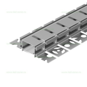 Profil Aluminiu Incastrat Sub Tencuiala 3M Flexibil 2 Directii 13MM - Img 4