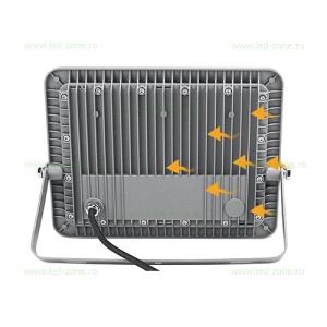 Proiector LED 100W Slim Gri LZ02-100 - Img 3