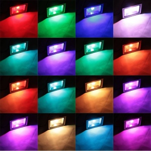 Proiector LED 20W 220V RGB Telecomanda
